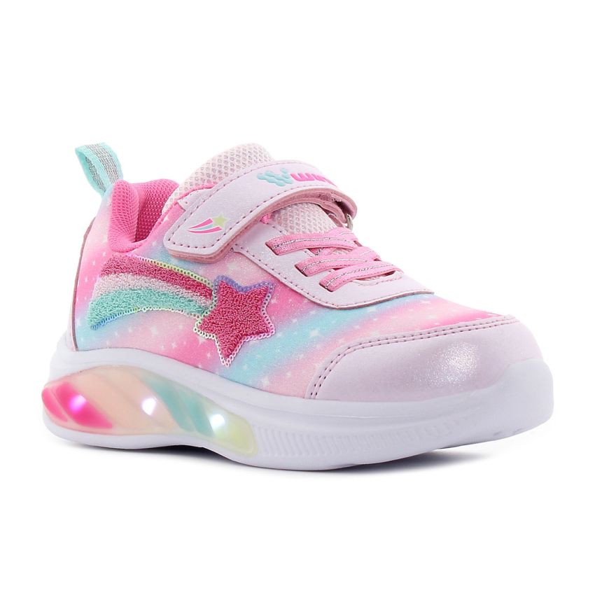 Wink - Regina Vis villogó rózsaszín baba cipő