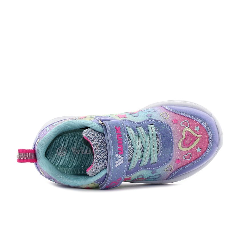 Wink - Regina Hrt villogó lila baba cipő