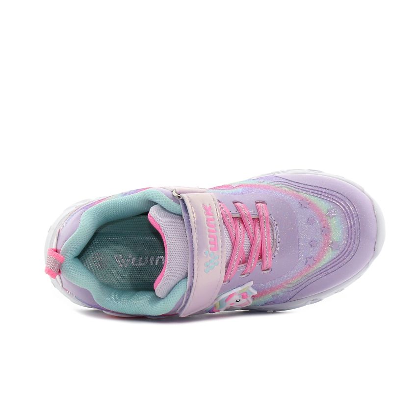 Wink - Alastar lila villogó baba cipő