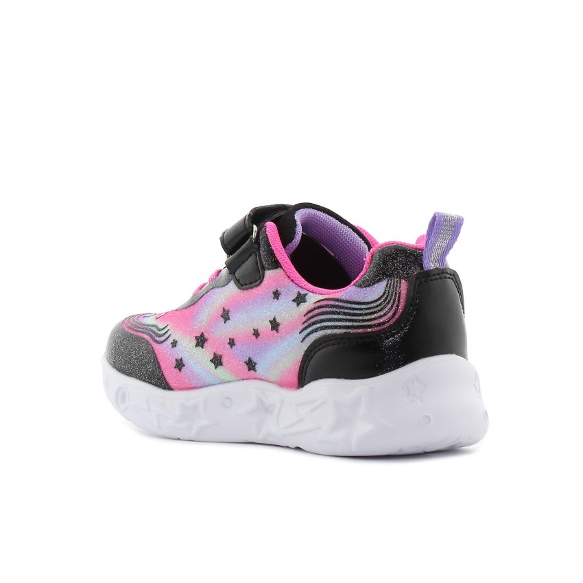 Wink - Alastar fekete-magenta villogó baba cipő