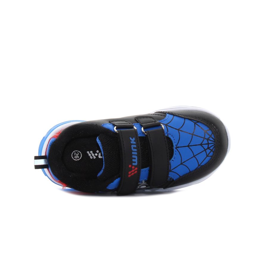 Wink - Vibor fekete villogó baba cipő