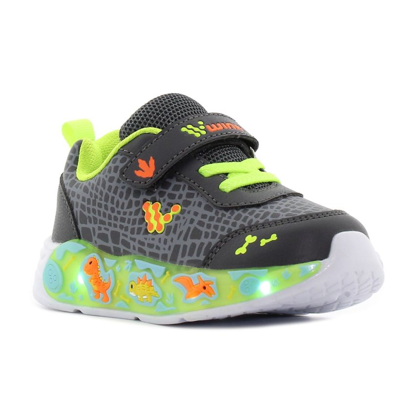 Wink - Upi szürke villogó baba cipő