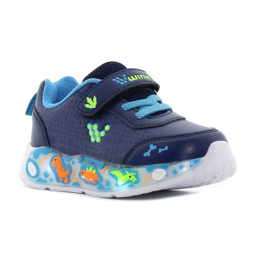 Wink - Upi sötétkék villogó baba cipő