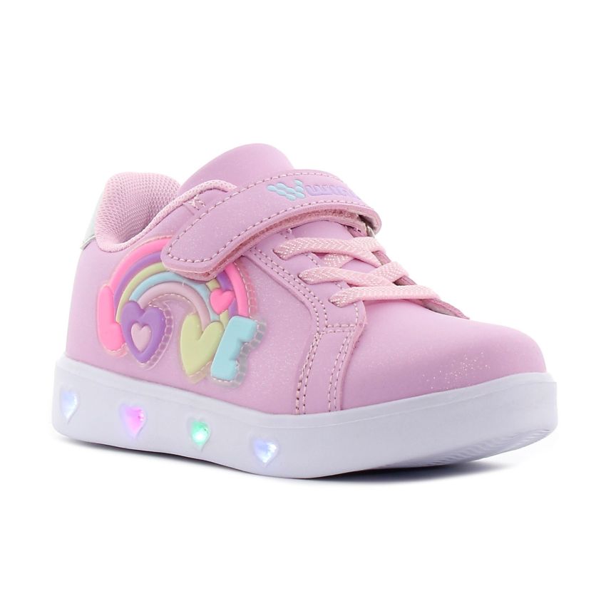 Wink - Imeel rózsaszín villogó baba cipő