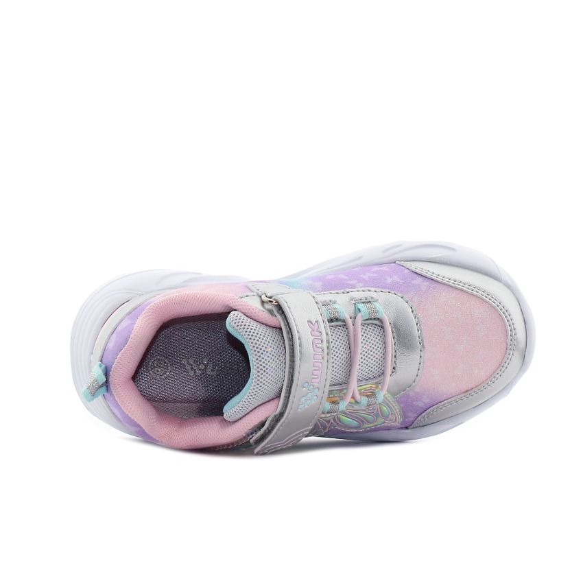 Wink - Pyrgus ezüst villogó gyerek cipő