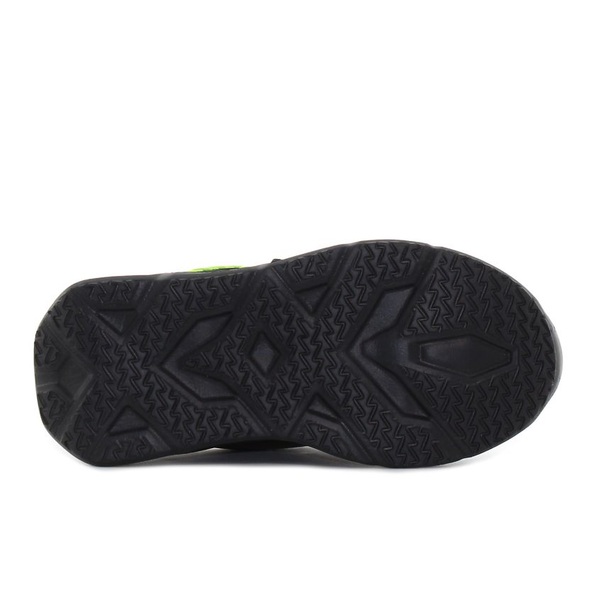 Wink - Techen fekete-lime villogó gyerek cipő