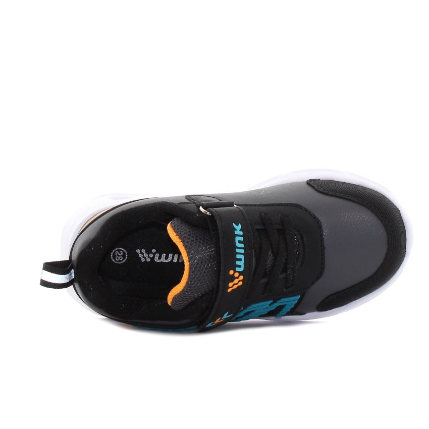 Wink - Techen szürke villogó baba cipő