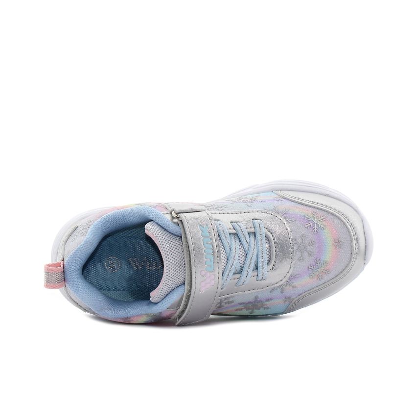 Wink - Regina Flk ezüst villogó baba cipő