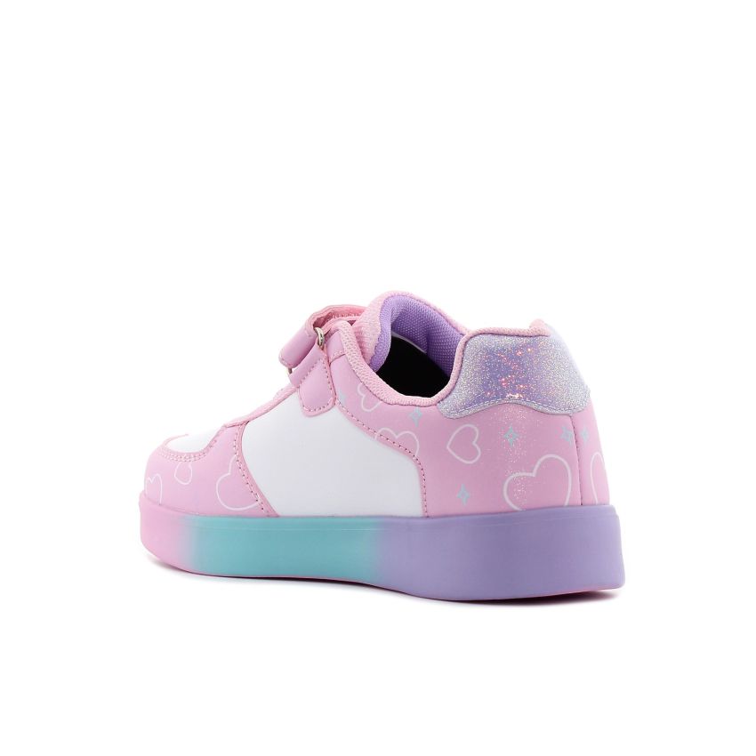 Wink - Whalda Str rózsaszín villogó gyerek cipő