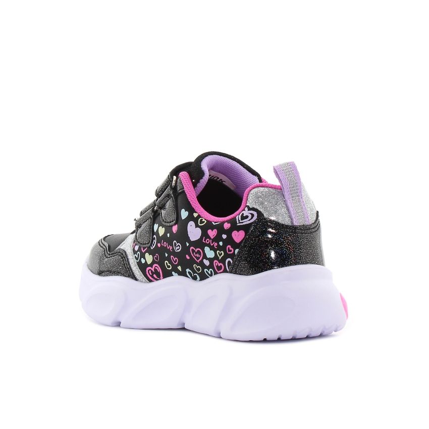 Wink - Whalda fekete villogó gyerek cipő