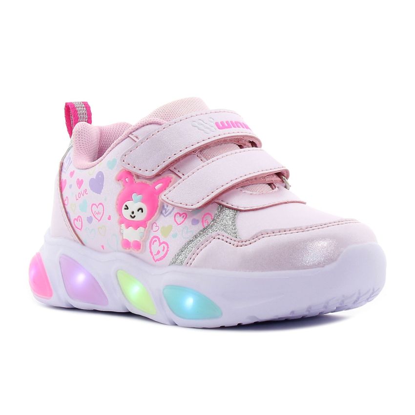 Wink - Whalda rózsaszín villogó gyerek cipő