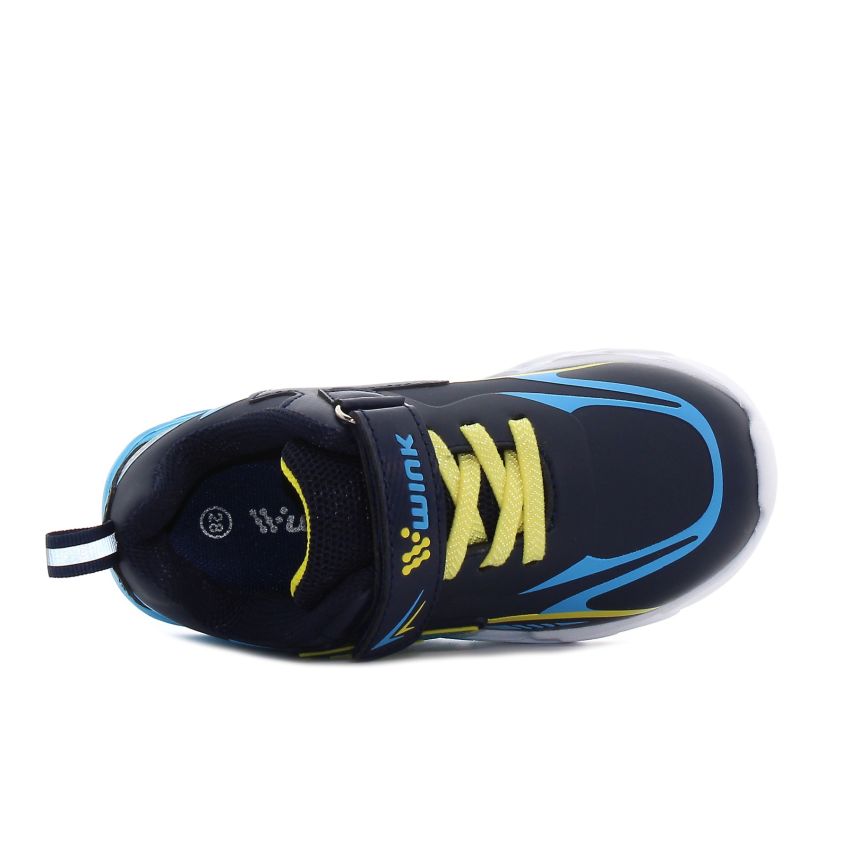 Wink - Synzzap sötétkék villogó gyerek cipő