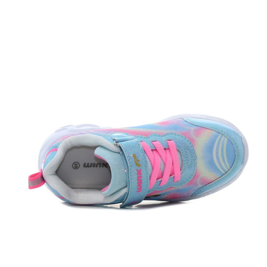 Wink - Regina Duo villogó kék baba cipő