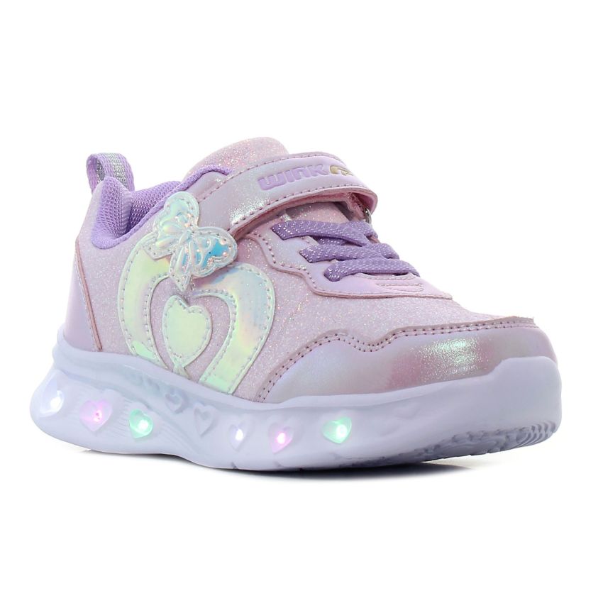 Wink - Regina Glit villogó lila gyerek cipő