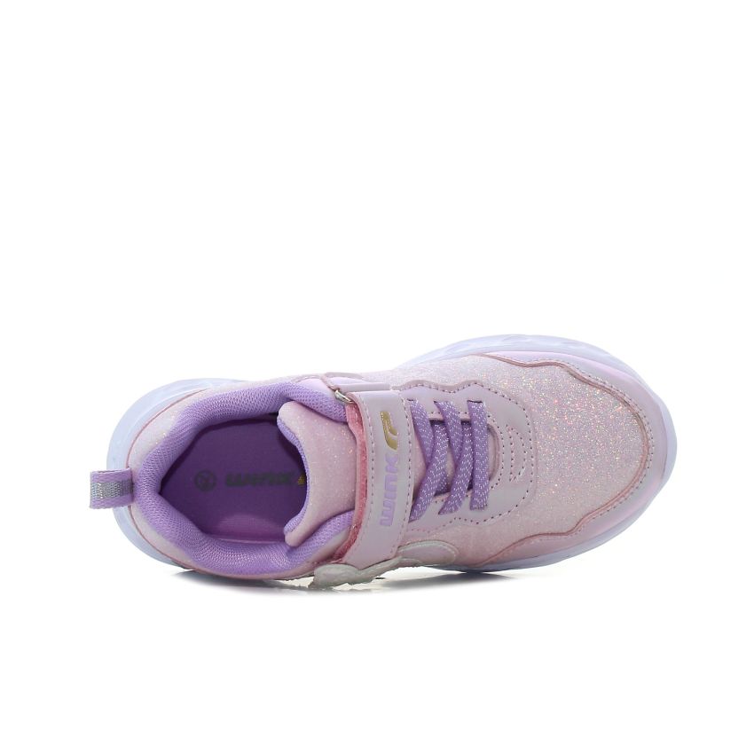 Wink - Regina Glit villogó lila gyerek cipő
