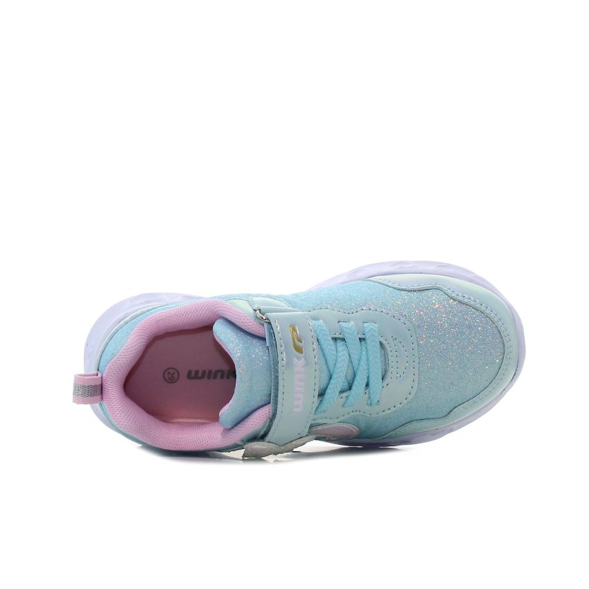 Wink - Regina Glit villogó kék baba cipő