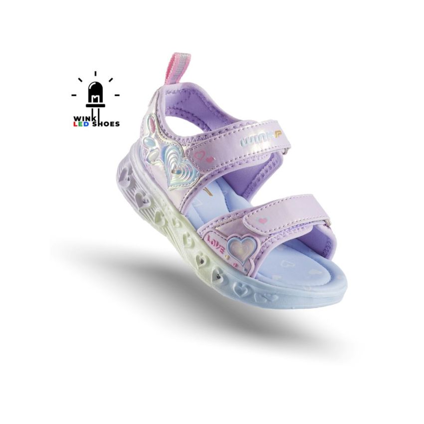 Wink - Regina Ardor villogó lila gyerek szandál