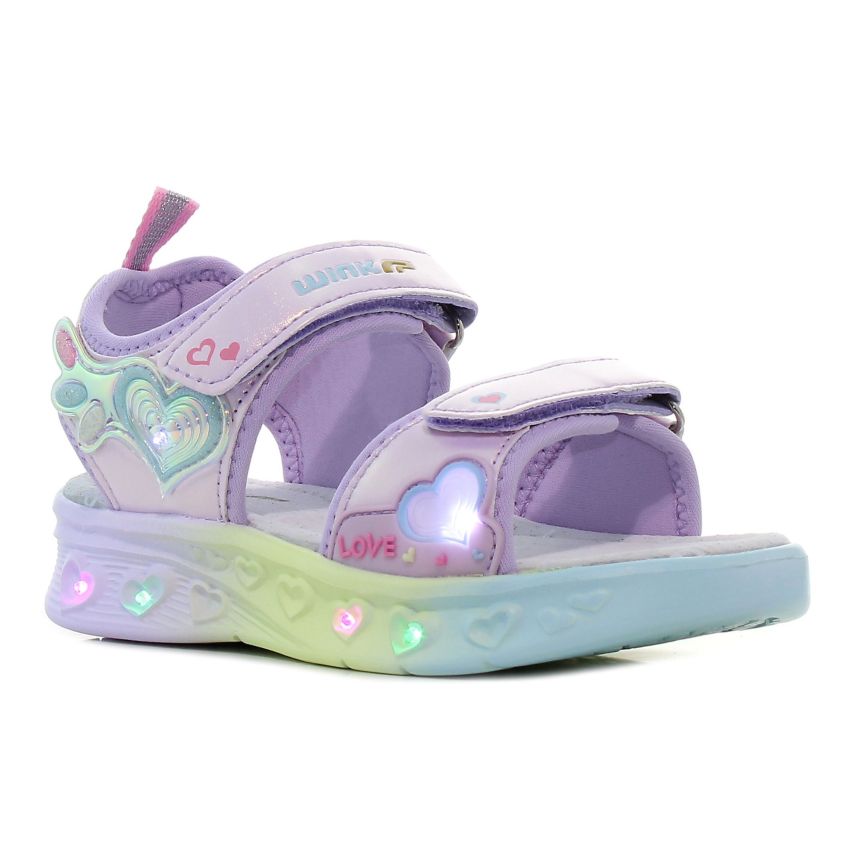 Wink - Regina Ardor villogó lila baba szandál