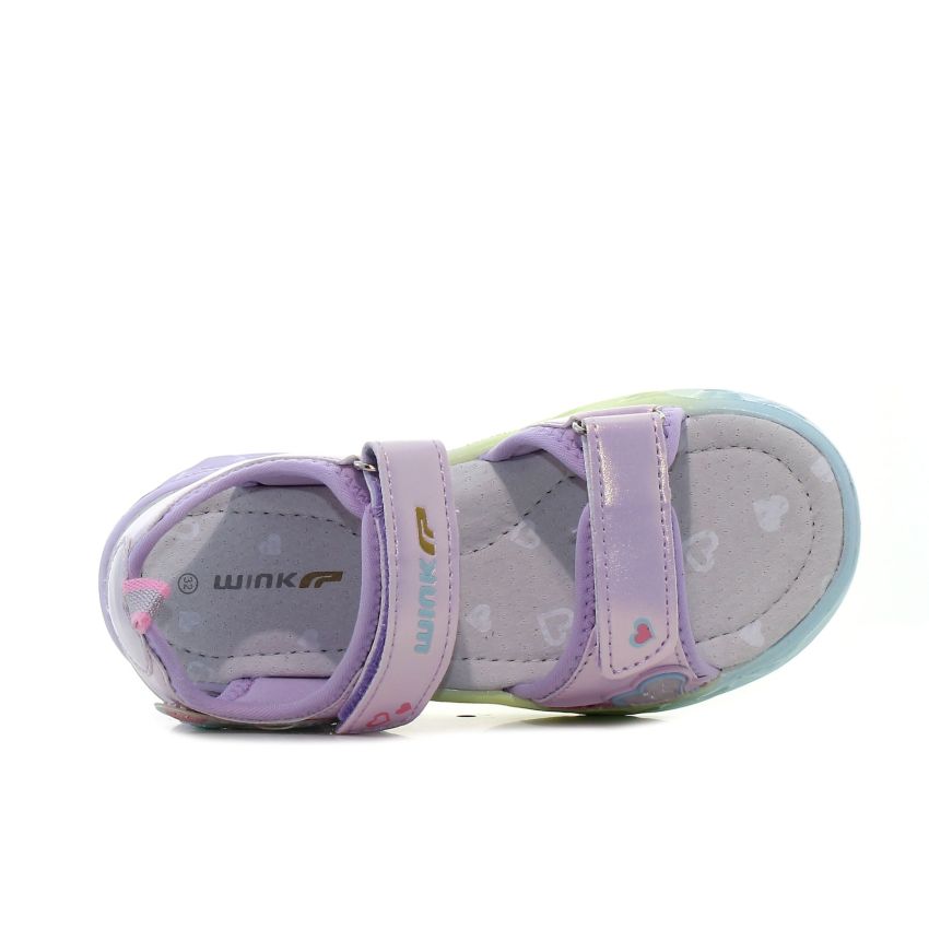 Wink - Regina Ardor villogó lila gyerek szandál