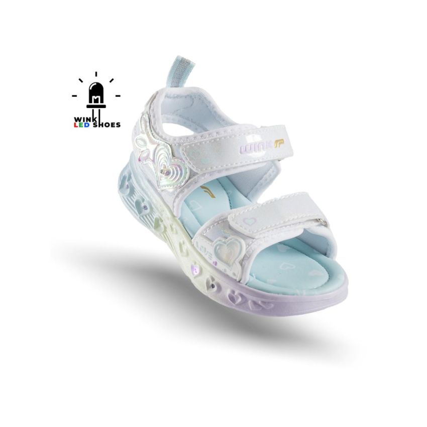 Wink - Regina Ardor villogó ezüst baba szandál