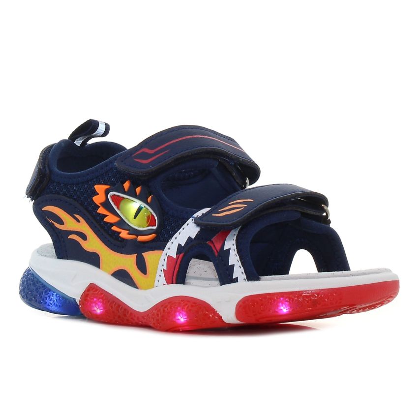 Wink - Monstrumo Nino villogó sötétkék baba szandál