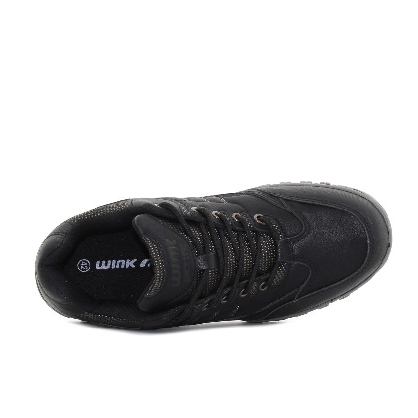 Wink - Torr fekete férfi cipő