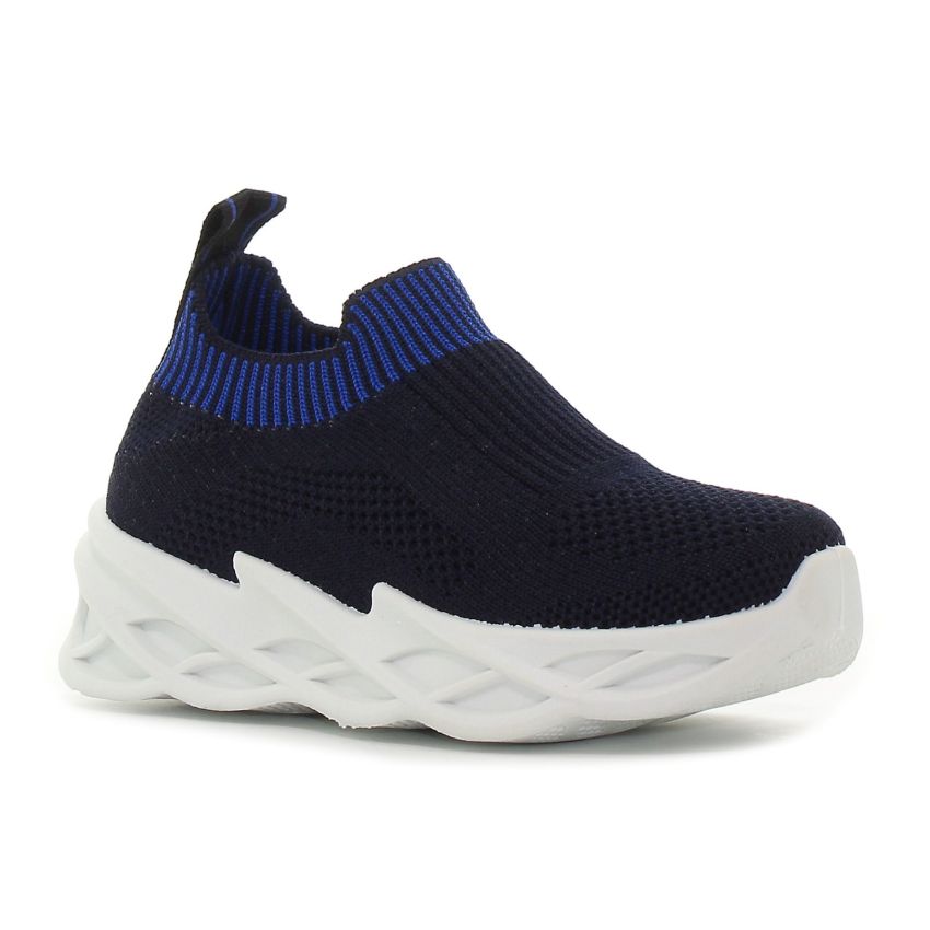 Wink FL21 fekete-kék baba cipő