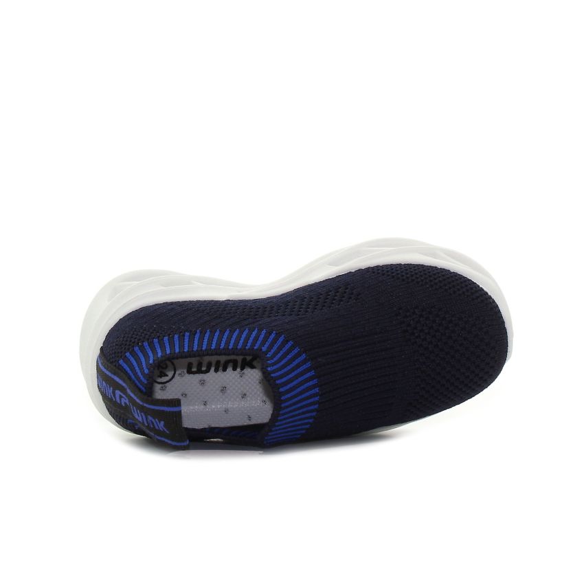 Wink FL21 fekete-kék baba cipő