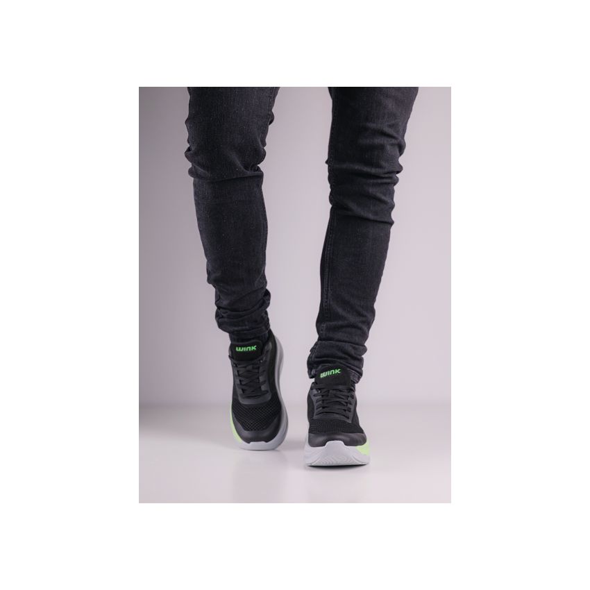 Wink - Fendo fekete férfi cipő