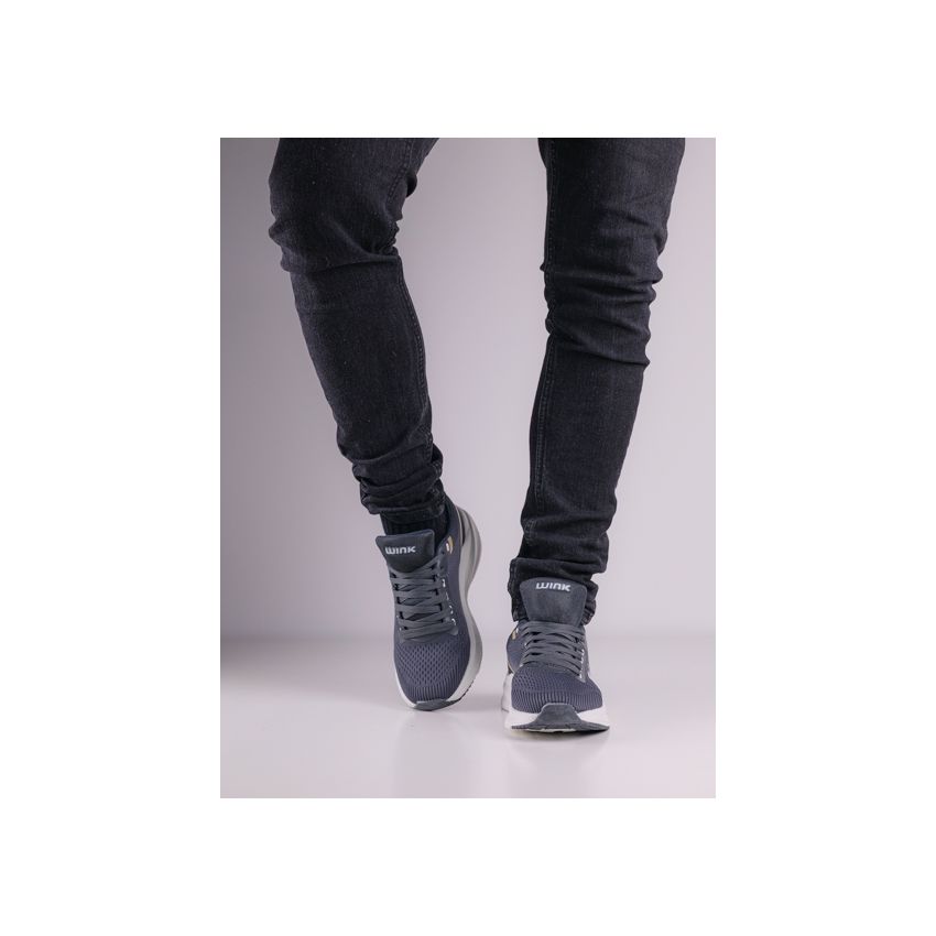 Wink - Nabun sötétszürke férfi cipő