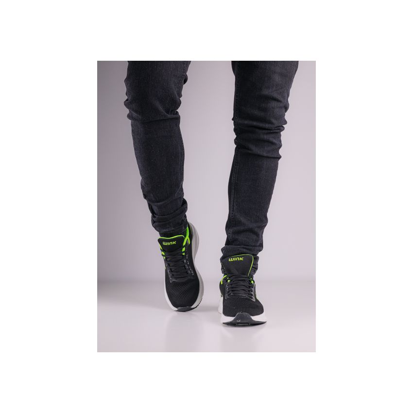 Wink - Nabun fekete férfi cipő