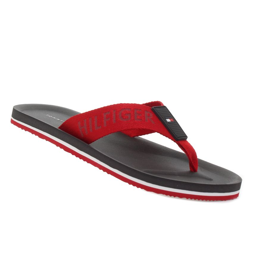 Tommy Hilfiger Classic Comfort piros férfi papucs