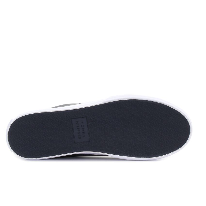 Tommy Hilfiger Monogram sötétkék férfi bőr cipő