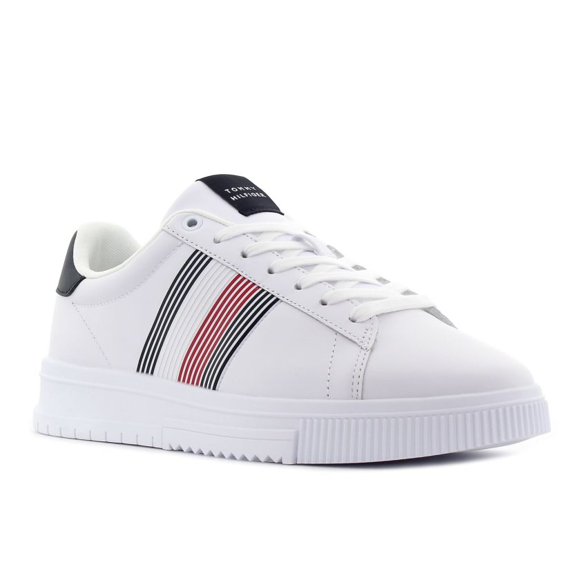 Tommy Hilfiger Supercup fehér férfi bőr cipő