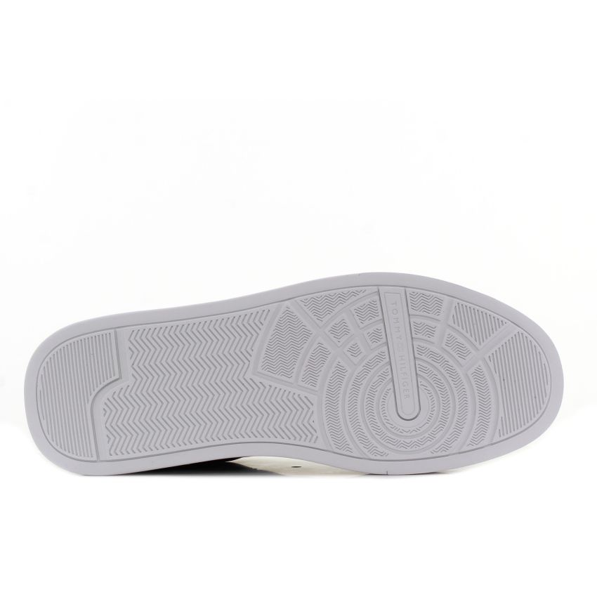 Tommy Hilfiger TH Court Leather fekete férfi bőr cipő