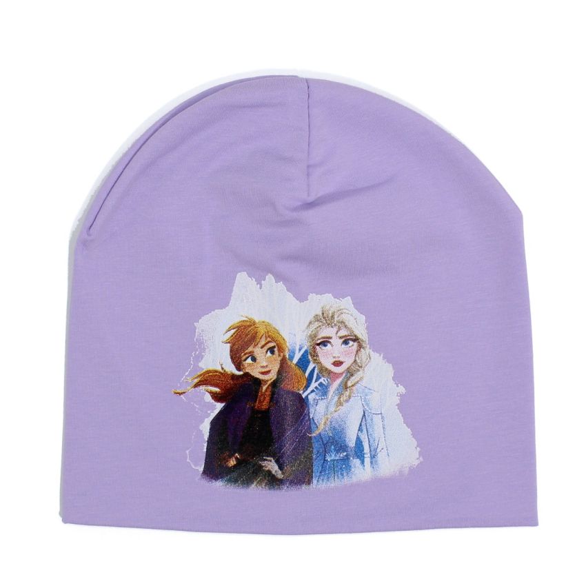 Disney Jégvarázs mintás lila gyerek sapka