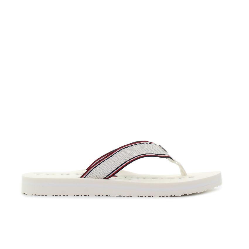 Tommy Hilfiger Hardware Flat fehér női papucs