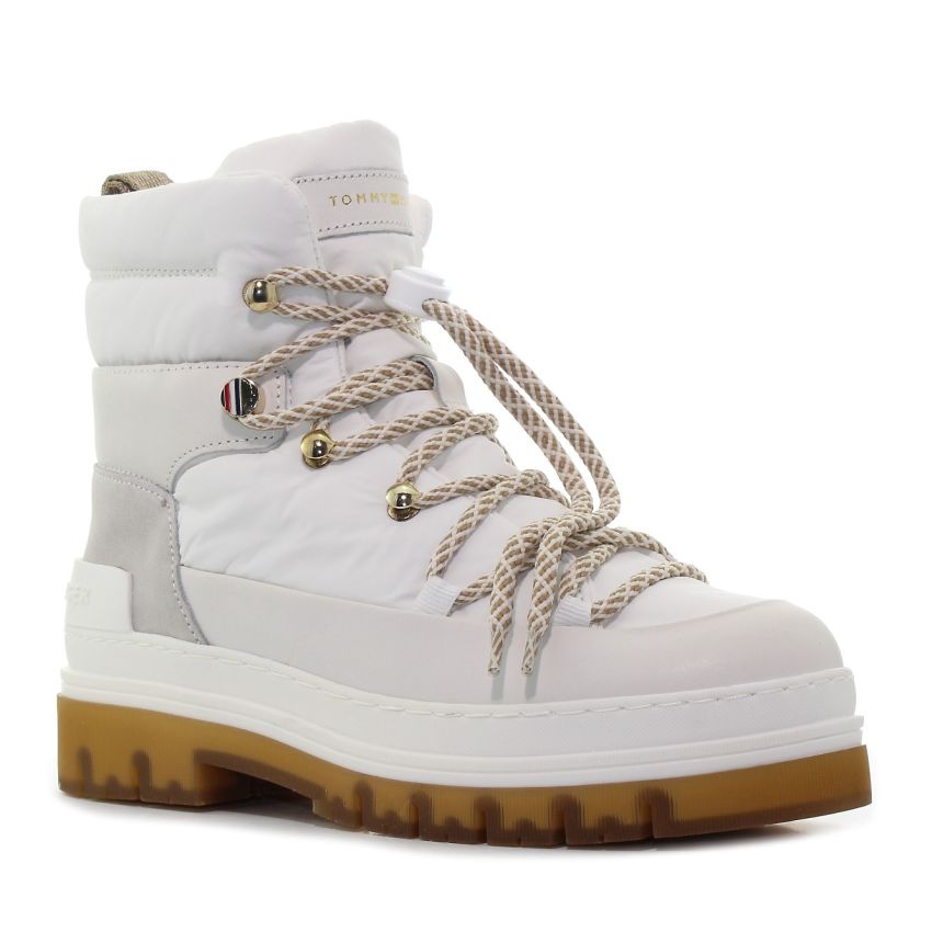 Tommy Hilfiger Laced Outdoor Boot fehér női bakancs
