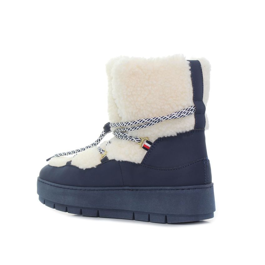 Tommy Hilfiger Faux Fur Snow Bootie női bakancs