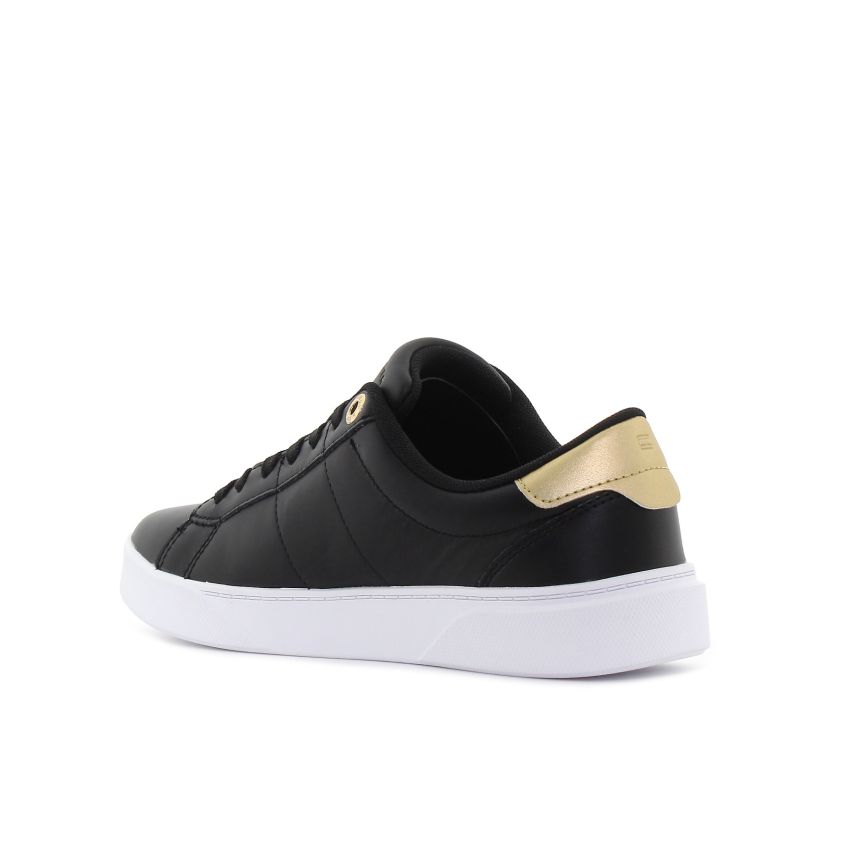 Tommy Hilfiger Chic Panel fekete női bőr cipő