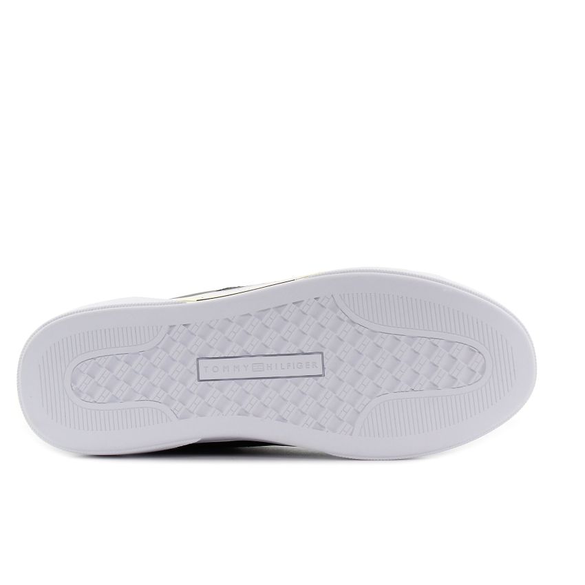 Tommy Hilfiger Chic Panel fekete női bőr cipő