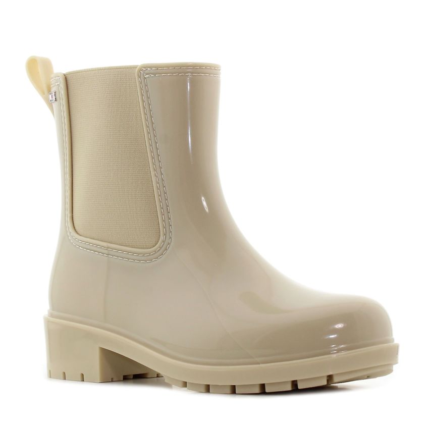 Tommy Hilfiger Flag Rainboot bézs női gumicsizma