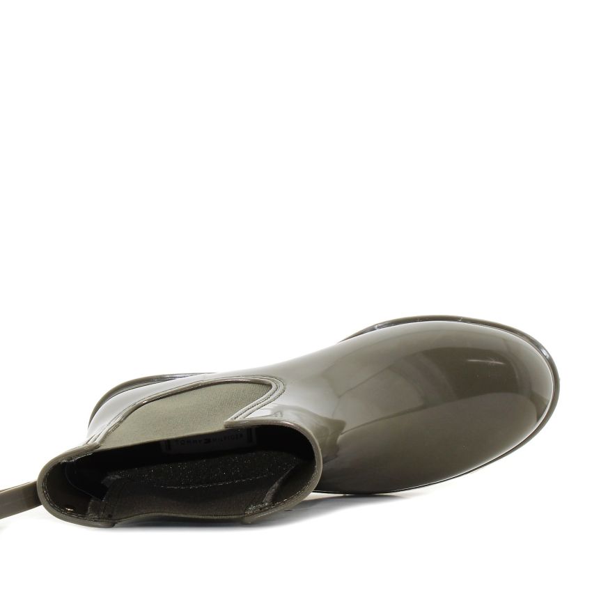 Tommy Hilfiger Flag Rainboot keki női gumicsizma