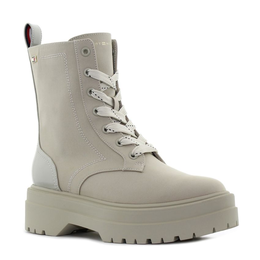 Tommy Hilfiger Flag bézs női bakancs