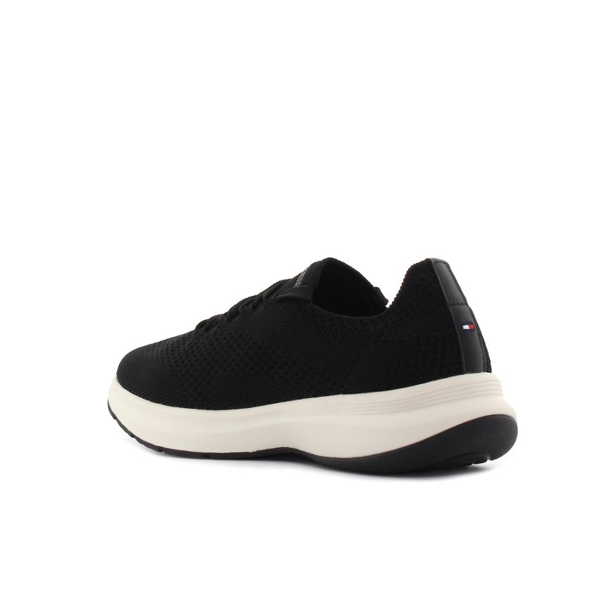 Tommy Hilfiger TH Knit Runner fekete női cipő
