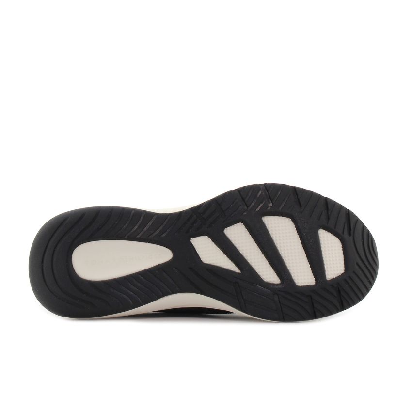 Tommy Hilfiger TH Knit Runner fekete női cipő