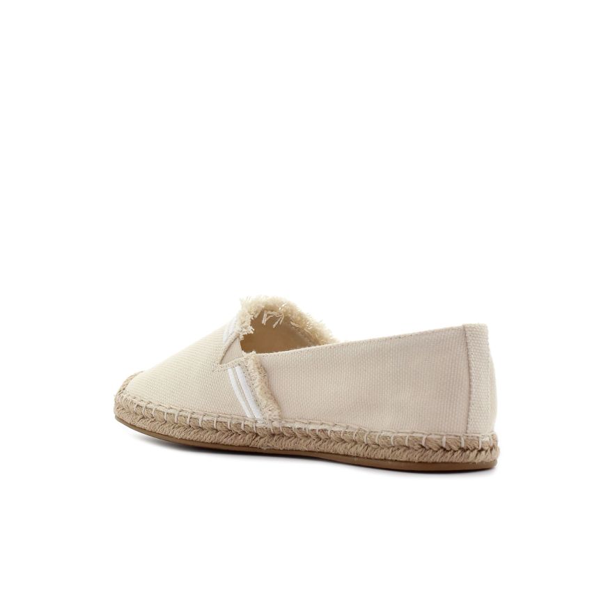 Tommy Hilfiger Fringe Canvas Clo bézs női belebújós cipő