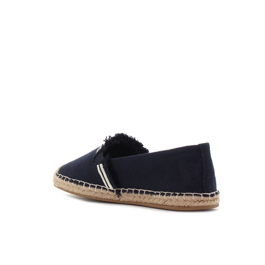 Tommy Hilfiger Fringe Canvas Clo sötétkék női belebújós cipő