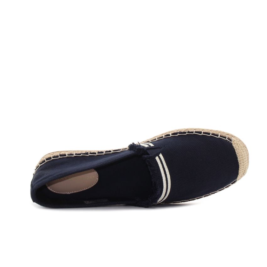 Tommy Hilfiger Fringe Canvas Clo sötétkék női belebújós cipő