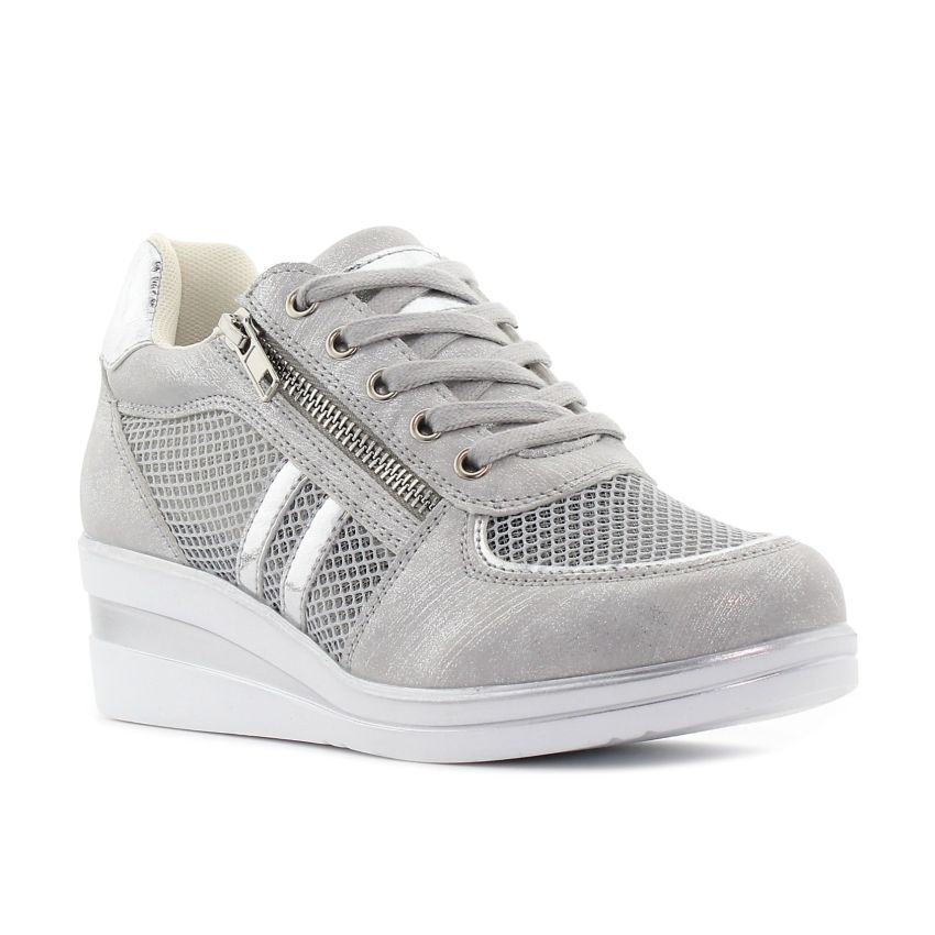 Wink - Tinn Hi ezüst női cipő